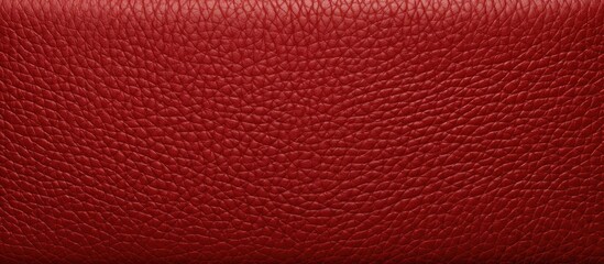 Poster - Red leather texture shown in close-up, highlighting its detailed surface appearance and richness