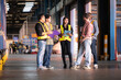 © Wosunan - A group of warehouse employees, Inspecting products on warehouse shelves before they are sent to retailer