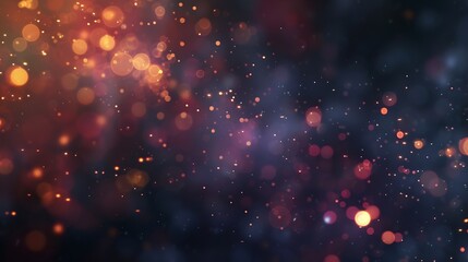 Poster - Generative AI : Fireworks with Abstract bokeh background