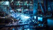 © Watie2781 - Bright sparks fly during a metal welding procedure in a dark industrial environment, highlighting precision workmanship.