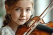 Young Violinist Showcasing Musical Talent and Dedication to Music Education