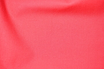 Poster - red cotton texture color of fabric textile industry, abstract image for fashion cloth design background