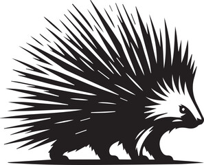 Wall Mural - Porcupine Silhouette Design