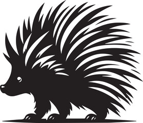 Wall Mural - Porcupine Silhouette Design