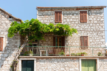 Poster - Typical stone European residential property