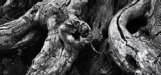 Poster - A close-up shot of a tree trunk, suitable for nature themes