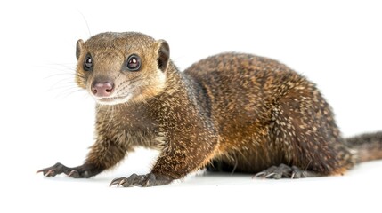 Poster - Close-up view of a small animal on a white background. Suitable for various projects