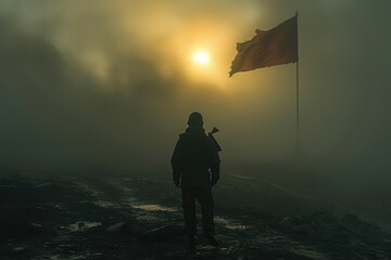 Wall Mural - North Korean soldier