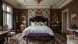 Luxurious Victorian Bedroom Interior with Elegant Furniture