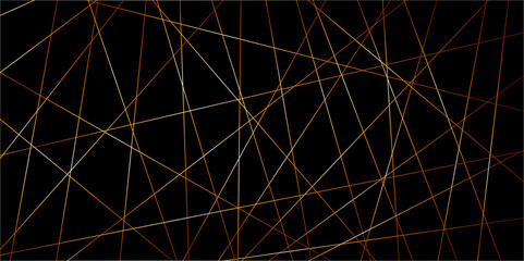  Abstract geometric background with lines. various shaped lines on black background. Elegant wallpaper design. Vector illustration.