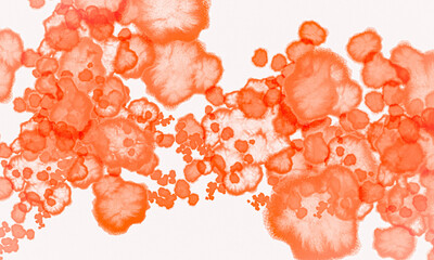 Wall Mural - orange watercolor paint   abstract background