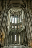 Fototapeta Londyn - The rooms of the Mont Saint Michel Abbey