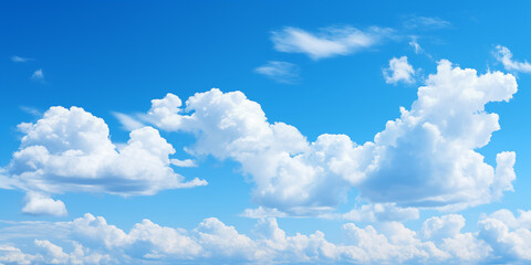 Wall Mural - blue sky with white cloud background. white cloud with blue sky background.