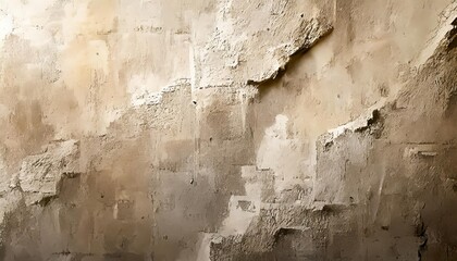 Wall Mural - old concrete wall texture background close up retro plain cream color cement material surface