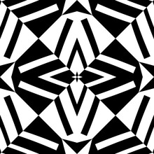 Abstract Pattern With Decorative Geometric  Elements. Black And White Ornament. Modern Stylish Texture Repeating. Great For Tapestry, Carpet, Bedspread, Fabric, Ceramic Tile, Pillow