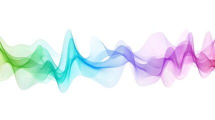 Wall Mural - Abstract Spectrum Color Hi-Tech Motion Sound Waves