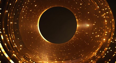 Poster - a circular light source emits a unique spiral pattern, creating mesmerizing visual effects as it exp