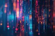 Abstract background with glowing blue and red lines