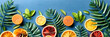 Assorted Citrus Fruits Spread on a Table, Fresh Oranges, Lemons, and Grapefruits, Healthy Eating Concept, Top View