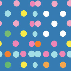 Poster - Polka Dots Seamless Patterns