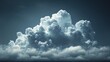 For decoration and covering of a template with a realistic isolated cloud sky. Concept of storm and cloudscape.