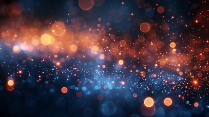 Aufkleber - Luminous bokeh lights with a light background. Bokeh effect with sparkling dust. Background with a light bokeh effect on transparent background. Luminous dust light with white background. Concept