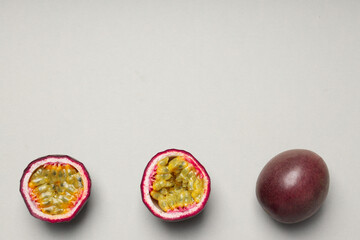 Sticker - Concept of delicious and juicy exotic fruit - passion fruit