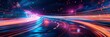 © ryanbagoez - Abstract light background City Road light, night highway lights, traffic with highway road motion lights