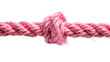 Pink rope with knot PNG. Pink thick string with rope in the middle isolated. Shoe lace string PNG. String top view PNG. Pink rope flat lay PNG