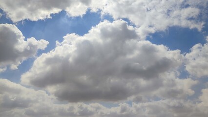 Wall Mural - blue sky with clouds