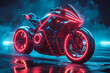 Electric Superbike: A cutting-edge electric superbike with an aerodynamic frame and powerful electri