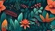 Tropical leaf patterns - costa rica inspired graphic texture
