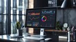 A well-equipped trading station showcasing multiple monitors with financial graphs, suitable for market analysis content.