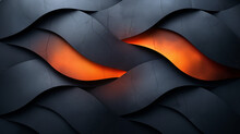Abstract Black And Orange Woven Background. 
