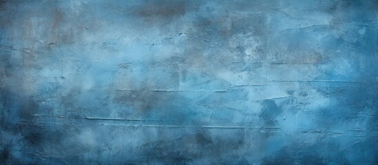 Aufkleber - Blue wall painting with white border