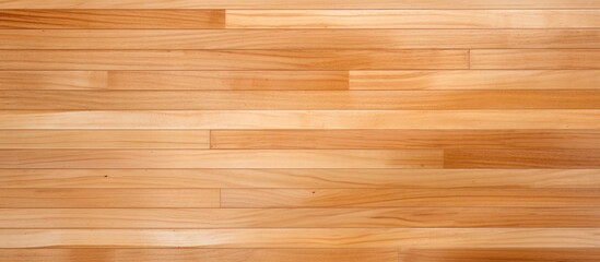 Wall Mural - wooden floor close-up in light brown