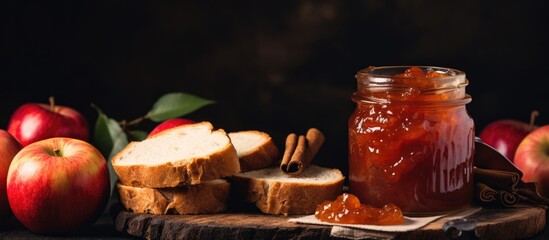 Poster - Apples bread jam cutting board