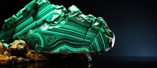Poster - Green rock close-up with various sizes and shapes