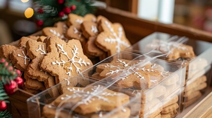 Canvas Print - Many cookies box table