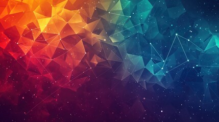 Wall Mural - abstract 2d geometric colorful
