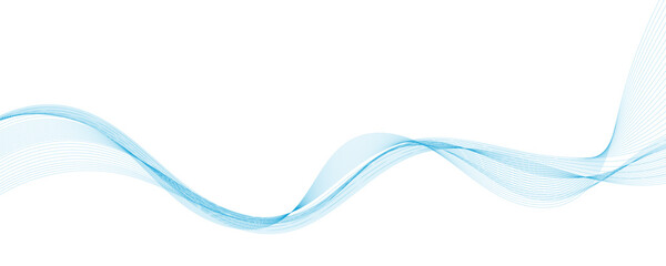 Abstract wave element for design. Digital frequency track equalizer. Stylized line art background. Vector illustration.	
