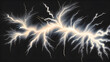 White paint lightning on black background, dynamic white explosion, striking white burst on black surface, vibrant white lightning splatter on ebony background(Generative AI)