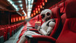 © ADDICTIVE STOCK - Robot experiencing human leisure at the cinema. Generative AI image