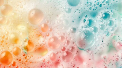  Bubble foam background in pastel marble colors...