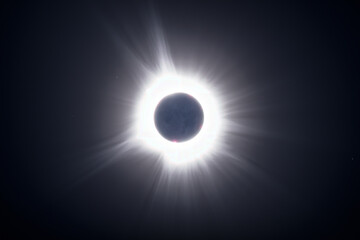 Wall Mural - total solar eclipse earthshine