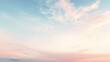 Softly blended pastel hues create a peaceful cloudscape, as the sun sets evoking quiet meditation and calm emotions