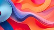 Vibrant abstract wave patterns with flowing curves in bold colors, giving an effect of movement and energy