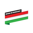 Made in Hungary flag label tag
