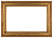 Large wide picture frame on a transparent background, in PNG format.