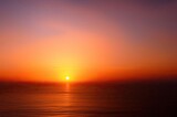 Fototapeta Morze - Beautiful red sunset